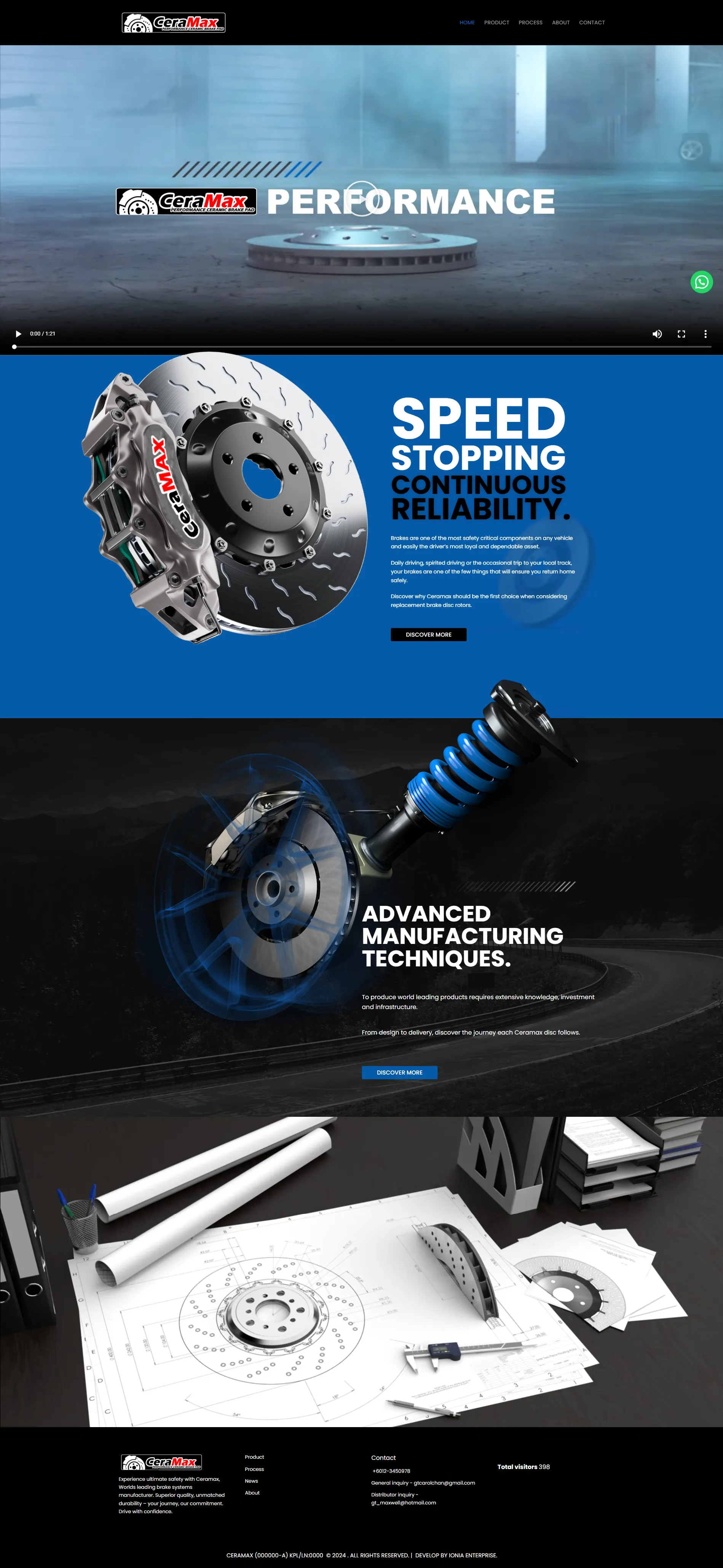 Industrial website work preview